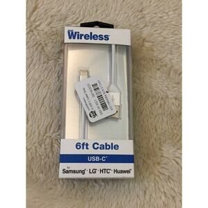 Just Wireless 6ft TPU Type-C to USB-A Cable - white